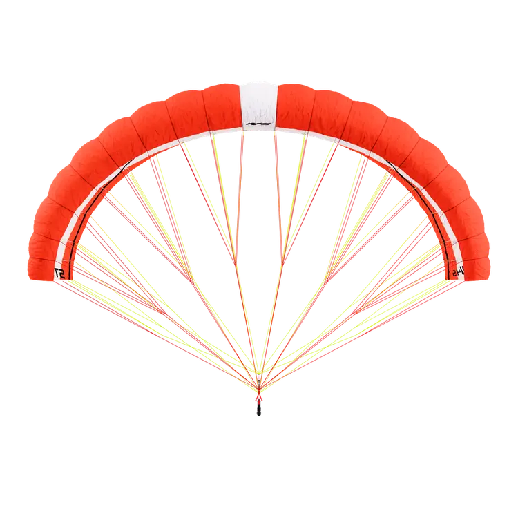 The AFS Stow has an orange and white parawing canopy